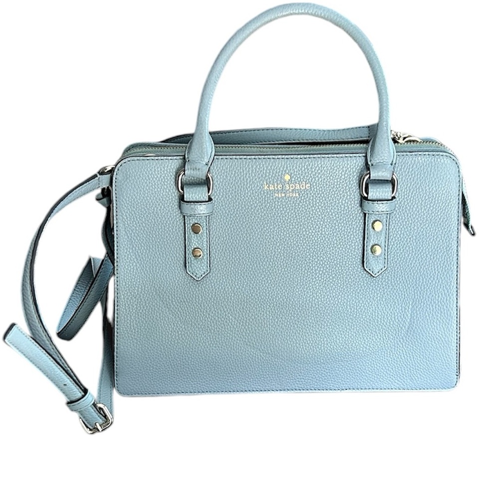Kate Spade Mulberry Street Lise Satchel in Morning Sky